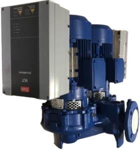 Центробежный сдвоенный моноблочный насос типа "ин-лайн" ECLD 80-85/4/1.1A/L-D-2xTT Центробежный сдвоенный моноблочный насос типа "ин-лайн" ECLD 80-85/4/1.1A/L-D-2xTT